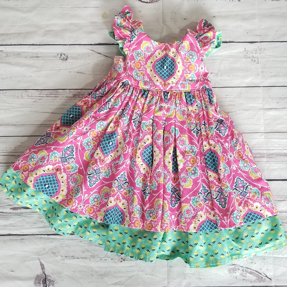 Handmade Boutique Dress with Pinafore